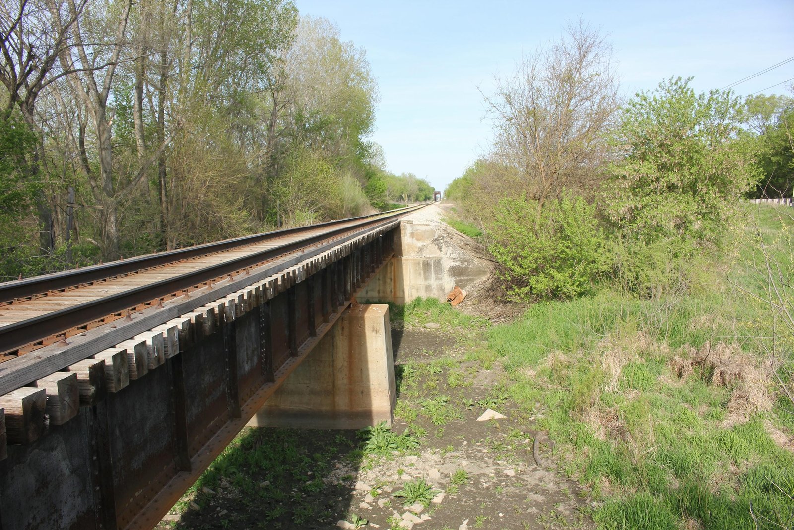 Looking east